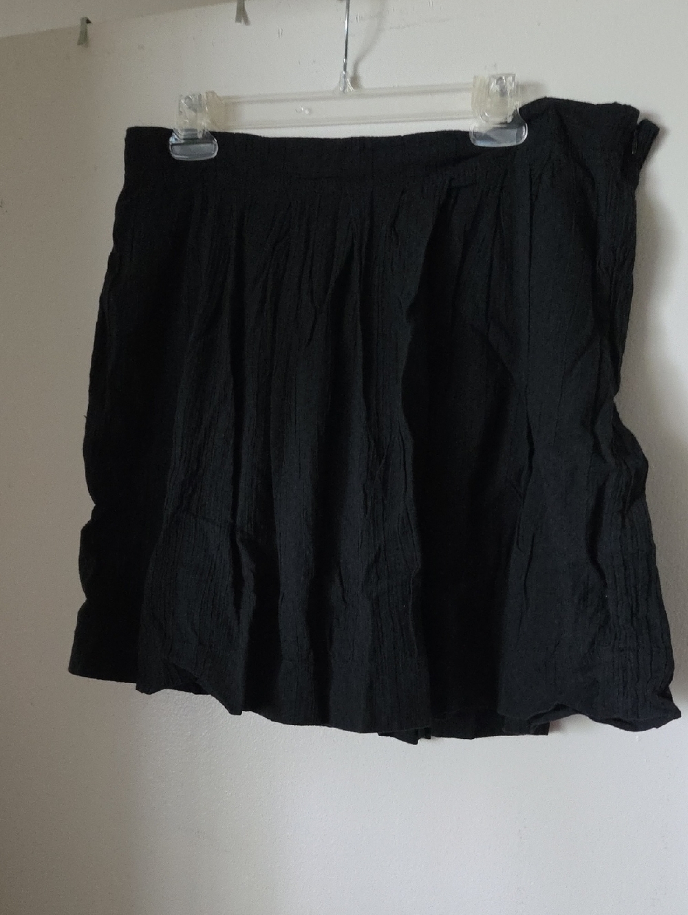 Loft Black Textured Mini Skirt
